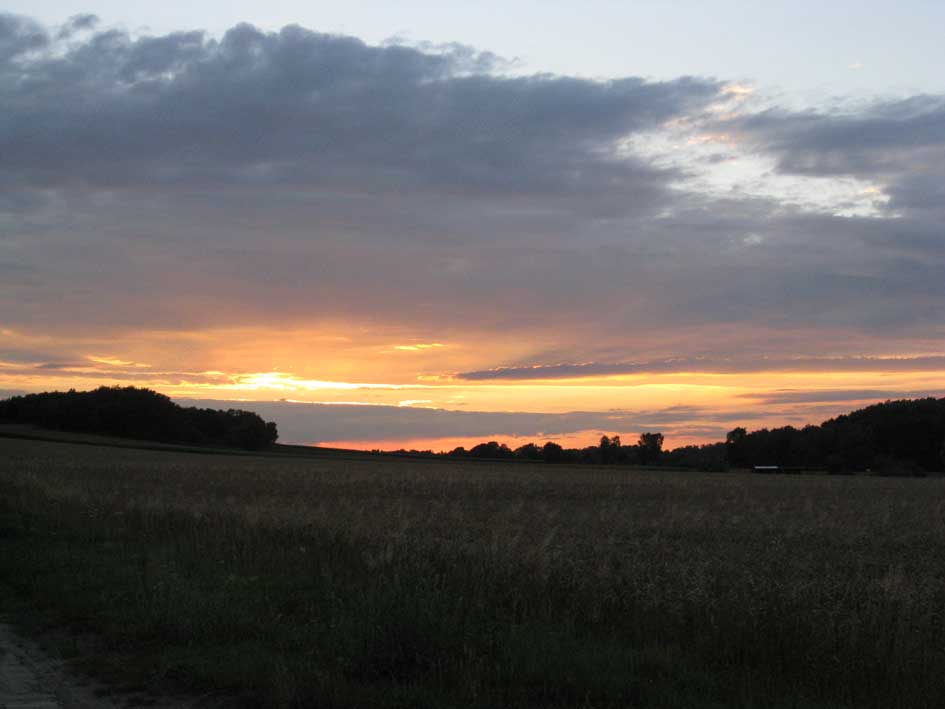 Sonnenuntergang am Haarberg