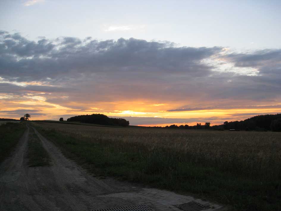 Sonnenuntergang am Haarberg