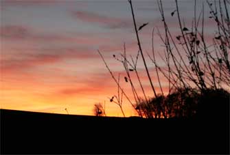Sonnenuntergang auf dem Haarberg